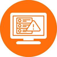 Warning Multi Color Circle Icon vector