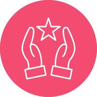 Hands Multi Color Circle Icon vector