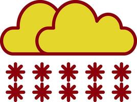 Snow Vintage Icon Design vector