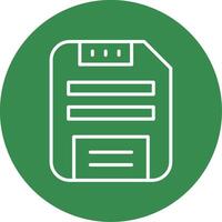 Save Data Multi Color Circle Icon vector