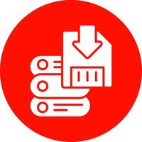 Save Data Multi Color Circle Icon vector