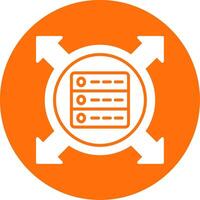 Data Driven Multi Color Circle Icon vector