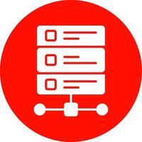 Database Multi Color Circle Icon vector