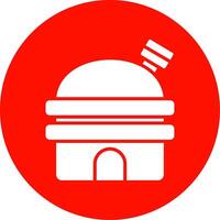 Observatory Multi Color Circle Icon vector