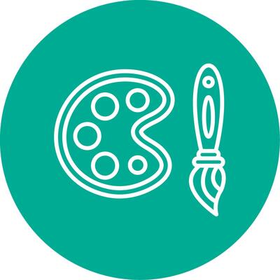 Palette Multi Color Circle Icon