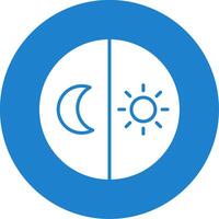 Day And Night free Multi Color Circle Icon vector