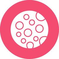 Moon Multi Color Circle Icon vector