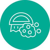 Brush Multi Color Circle Icon vector