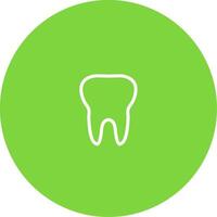 Tooth Multi Color Circle Icon vector