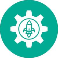 Engineering Multi Color Circle Icon vector