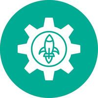 Engineering Multi Color Circle Icon vector