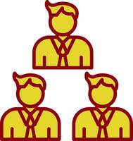 Team Vintage Icon Design vector