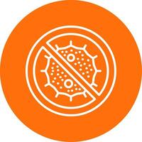 Bacteria Multi Color Circle Icon vector