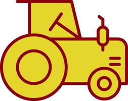 Tractor Vintage Icon Design vector