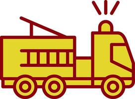 Fire Truck Vintage Icon Design vector