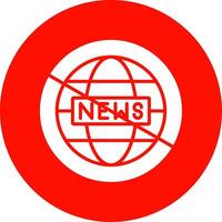 Fake News Multi Color Circle Icon vector
