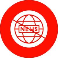 Fake News Multi Color Circle Icon vector