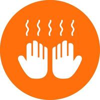 Hand Dryer Multi Color Circle Icon vector