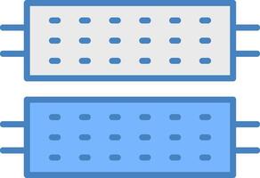 Led Line Filled Blue Icon vector