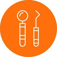 Dentist Tools Multi Color Circle Icon vector