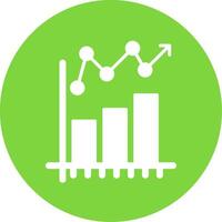 Statistical Chart Multi Color Circle Icon vector