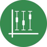 Box Plot Multi Color Circle Icon vector