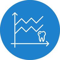 Stats Multi Color Circle Icon vector