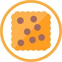 Cracker Flat Circle Icon vector