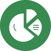 Dount Chart Multi Color Circle Icon vector