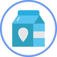 Milk Flat Circle Icon vector