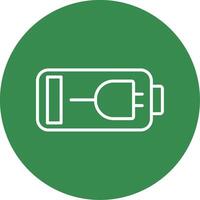 Charging Battery Multi Color Circle Icon vector