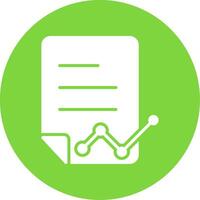 Data Report Multi Color Circle Icon vector