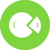 Dount Chart Multi Color Circle Icon vector