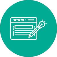 Website Design Multi Color Circle Icon vector