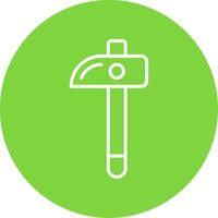 Hammer Multi Color Circle Icon vector