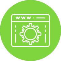 Web Optimization Multi Color Circle Icon vector
