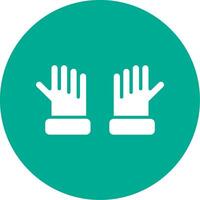 Gloves Multi Color Circle Icon vector