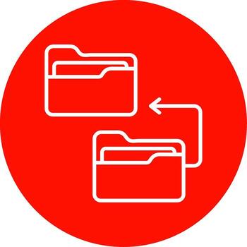 Backlog Multi Color Circle Icon vector