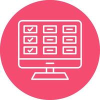 Task List Multi Color Circle Icon vector