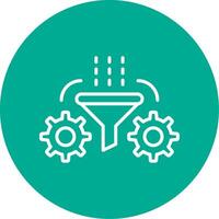 Refinement Multi Color Circle Icon vector