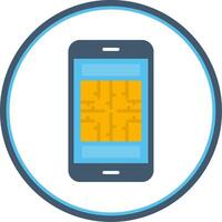 Maze Flat Circle Icon vector