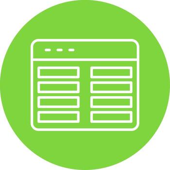 Web Programming Multi Color Circle Icon vector