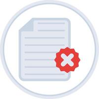 File Flat Circle Icon vector