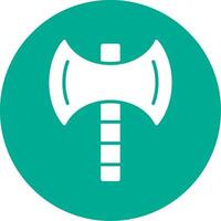 Axe Multi Color Circle Icon vector