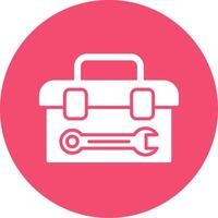 Tool Box Multi Color Circle Icon vector