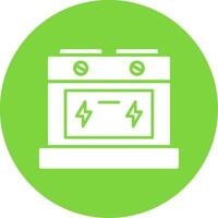 Oven Multi Color Circle Icon vector