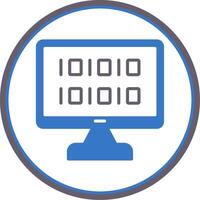 Algorithm Flat Circle Icon vector