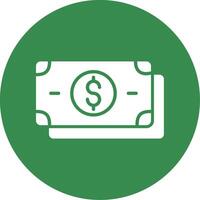 Dollar Multi Color Circle Icon vector