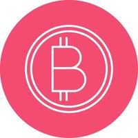 Bitcoin Multi Color Circle Icon vector