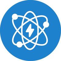 Atomic Energy Multi Color Circle Icon vector